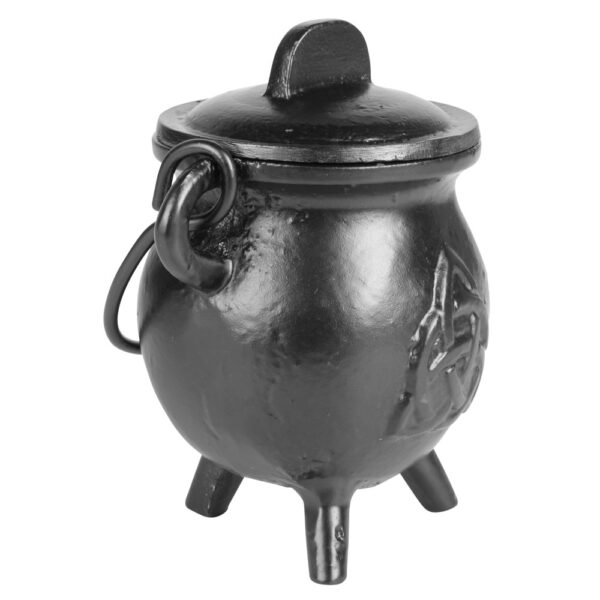 Cast Iron Cauldron With A Small Triquetra - Image 2