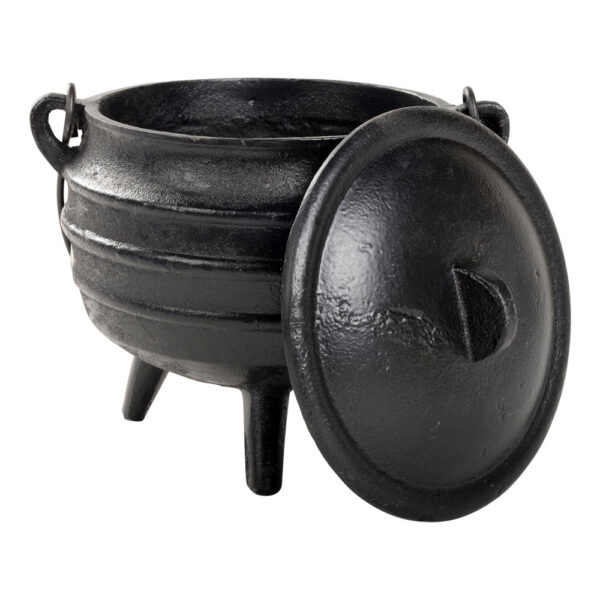 Black Cauldron With Lid - Image 3