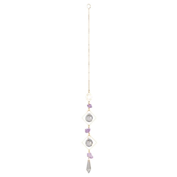 Amethyst Double Triangle Sun Catcher (Sun Version) - Image 2